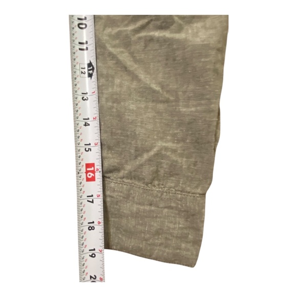 Silver Jeans Co linen & cotton blend long sleeve button up collared shirt. Sz 2X - Picture 10 of 16